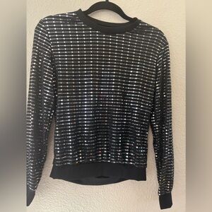 Black and Silver Women's Set (Top and Bottoms)